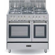 Verona VEFSGG365DSS 36&quot; Stainless Steel Gas Sealed Burner Double Oven Range - Convection