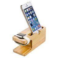 Wooden Charge Dock Holder for Apple Watch Series 2 iwatch 2 and Apple iPhone 7 7 Plus 6s 6s Plus Docking Station... N2