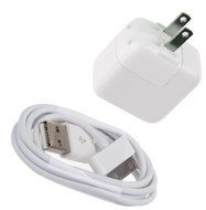10W USB Data Cable + Wall AC Power Adapter for iPod iTouch 1/2/3/4th, Nano, and classic