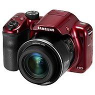 Samsung WB1100F 16.2 Megapixel Compact Camera - Red - 3 LCD - 16:9 - 35x Optical Zoom - 2x - Optical, Digital...