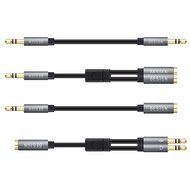 Besign 2-Pack 3.5mm Female to 2 Male Headphone Mic Audio Y Splitter Cable with Separate Headphone / Microphone... N21