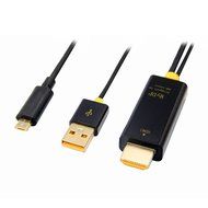 Fastsnail Micro-USB SlimPort/MyDP to High Speed HDMI Male to Female Adapter with USB-Charging Cable