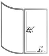 1 Inch Core - 3.5 x 1 Zebra Compatible Direct Thermal Labels 1 Roll for Zebra Desktop Printer GC420d GC420t GK420d... N2