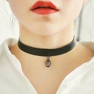 Vintage Retro Black Velvet Crystal Charm Pendant Choker Necklace Gothic Jewelry N7