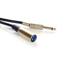 InstallerParts 10 ft XLR 3P Male 1/4" Mono Microphone Cable -- Professional Series -- Stage, DJ, Pro, Studio Cable