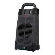 4,600 BTU Ceramic Electric Portable Utility Tower Heater with Handle - Black N4