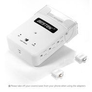 BESTEK 6-Outlet Wall Mount Surge Protector with 5.2A 4 USB Charging Station and Phone Charging Dock N3