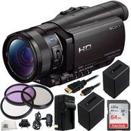 Sony HDR-CX900 Full HD Handycam Camcorder (Black) 64GB Bundle 11PC Accessory Kit. Includes SanDisk 64GB Ultra... N3