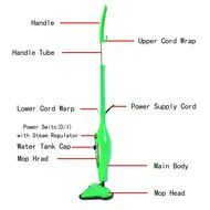 MissyeeDirect Steam Mop X12 Steam Cleaner for Floor Carpet Window Clothes Kitchen Bathroom N3