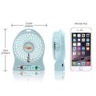 Bon Venu Portable Handheld USB Desktop Fan Battery Powered Rechargeable Personal Table Fan with LED light Color... N8