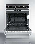 Summit TTM7212BKW 24" Gas Wall Oven with 2.92 Cu. Ft. Oven Capacity Digital Clock/Timer Oven Light Storage Compartment... N2