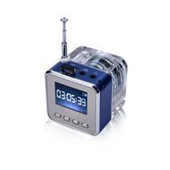 TT-029 LED DISPLAY MINI SPEAKER USB FM SD FOR IPHONE IPAD IPOD MP3 PC(Blue)