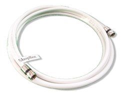 White RG-6 Coax 75 Ohm Cable (High Performance Solid Copper &amp; UL Approved) for (Digital, CATV, Satellite TV, or...