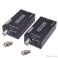 HDMI + IR over single 75ohm RG-6U Coax Cable Extender Balun Sender Receiver BNC