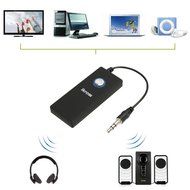 Bluetooth Transmitter - iKross 3.5mm A2DP Bluetooth 3.0 Wireless Transmitter - Black for Home PC Headphone Stereo...