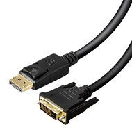 DisplayPort to DVI Cable LineYDI&reg;, 1.2 DP Male to DVI Male Adapter Gold Plated DP to DVI Converter 6feet (10m/... N2