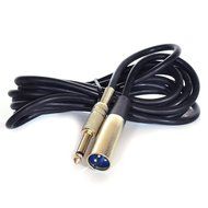 InstallerParts 10 ft XLR 3P Male 1/4" Mono Microphone Cable -- Professional Series -- Stage, DJ, Pro, Studio Cable N2