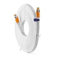 FLAT Cable HDMI 25' High Speed HDMI Flat Wire CL3 Rated - Ethernet Audio Return Channel ( ARC ) 3D 4K UHD 2160p... N3