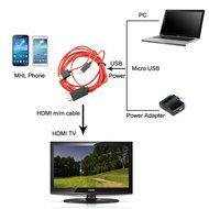 KSRplayer MHL 11 Pin Micro USB to Hdmi Adapter Cable 1080p Hdtv for Samsung Galaxy S5, S4, S3, Note 3, Note 2,... N2