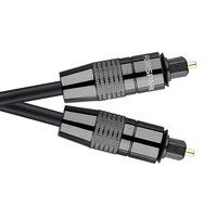 Forspark Digital Optical Audio 24k Gold Plated Toslink Cable 6ft- Cl3 Rated N2