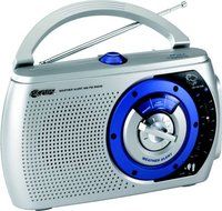 GPX A390BI2 Blue Ice Two Portable AM/FM/ Weather Alert Table Radio