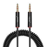 VOJO (2 Pack) 3.5mm Auxiliary Audio Cable 6ft Coiled Aux Cord for Car with Male to Male Gold Plated Jack, Tangle-free... N2