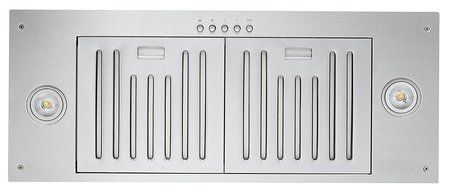 Brillia INX2730SQB-700-2 3-Speed 750 CFM Built-In Range Hood with LED Lights and Baffle Filters, 30", Stainless... N3