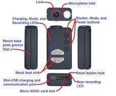 MOBIUS Pro Actioncam 808 16 Upgrade Camera HD 1080P with AV Cable for FPV Photography --- 150 Degrees Wide Angle...