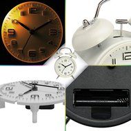 Peakeep 4&quot; Twin Bell Alarm Clock with Stereoscopic Dial, Backlight, Battery Operated Loud Alarm Clock