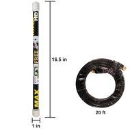 Magic Stick MAX Extra Long Free TV HD Indoor/Outdoor Antenna W/20ft Black Coaxial Cable Made in USA