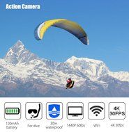 Robolife 220 Degree Wide Angle 8 Megapixel Camera Video Recorder with Waterproof Case N6