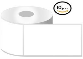 1 Inch Core - 2.25 x 4 Zebra Compatible Direct Thermal Labels 10 Rolls for Zebra Desktop Printer GC420d GC420t...