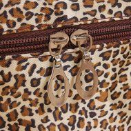 Creazy&reg; Women Leopard Print Cosmetic Bags Women Travel Makeup Bag (Brown)