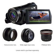 MARVUE 307 Mini Portable Camcorder FHD 1080p Max 24.0 MP 3.0" Screen Support External Fisheye Teleconvertor Wide... N6