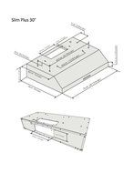 Ancona Slim Plus 30 Under-Cabinet Style Range Hood, 30-Inch, Stainless Steel N4
