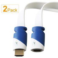 Super HD 4K Ultra HDMI Flat Cable 2.0V Male to Female HDMI Extension Cord Support 3D,Ethernet,1080P,and Audio...
