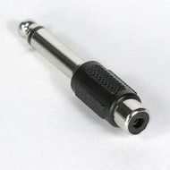 InstallerParts &frac14;&rdquo; Mono Plug to RCA Jack Adapter &ndash; Use with Standard Audio Components