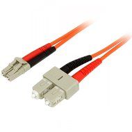 StarTech.com 1m Multimode 50/125 Duplex Fiber Patch Cable LC - ST / 50 Micron Fiber Optic Cable LC to ST