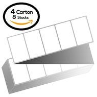 4 x 2 Fanfold Zebra Compatible Direct Thermal Labels (4 Cartons) for Zebra Printer GC420d GC420t GK420d GK420t...