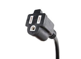 CablesOnline 6-ft Right Angled Plug AC Power Extension Cord/ Cable, NEMA 5-15P to 5-15R, PC-406R N2