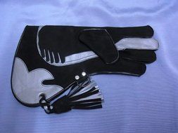 Triple Skinned Falconry glove (Premier range) Small size (MUSTARD &amp; BROWN) N2