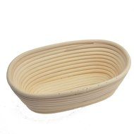 1x Oval Bread Proofing Proving Basket 25x15x8cm , Rattan Banneton Brotform ,Sour Dough proofing, Artisan Bread