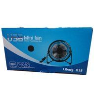 Lileng 815 Desktop Fan USB Power Supply 360&deg; Rotating 1 Speed Mini Portable Fan N2