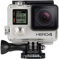 GoPro Hero4 Hero 4 12MP Full HD 4K 30fps 1080p 120fps Built-In Wi-Fi Waterproof Wearable Camera Black Adventure... N113
