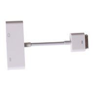 GooDGo iPad Connector to VGA Adapter Converter Cable for iPhone 4 4S iPad 2 3 with Built-in Charger