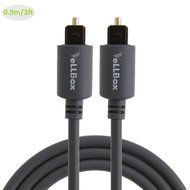 VeLLBox (50Feet) Slim Toslink Optical Digital Audio Cable OD:4.0mm Molded ,Grey N2