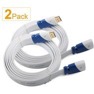 Super HD 4K Ultra HDMI Flat Cable 2.0V Male to Female HDMI Extension Cord Support 3D,Ethernet,1080P,and Audio... N3