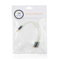 Cable Matters Gold Plated 3.5mm Stereo Splitter in Black 8 Inch