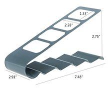 Bestwoohome Metal Storage Organizer Rack for TV Remote Control /CD/DVD/Desktop Supplies (Black) N5