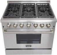 Kucht KRD366F 36" Dual Fuel Freestanding Range with 6 Burners, in Stainless Steel N3